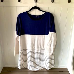 Blue and white top super cute great condition